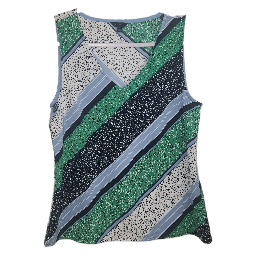 Nautica  Sleeveless V-Neck Top Women Medium